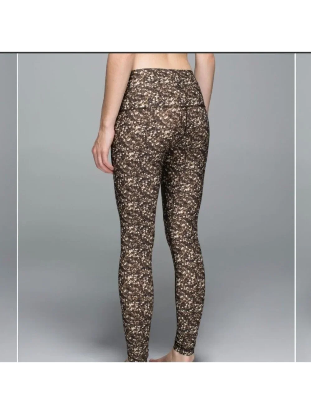 Lululemon Shine Tight (Roll Down) Shimmy Shimmer Multi like new